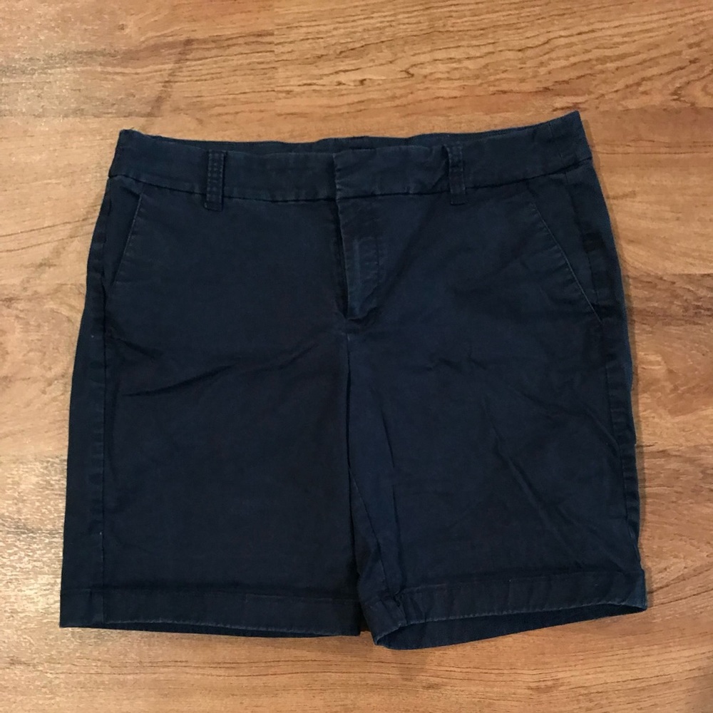 Great Condition Navy Blue Khaki Jcrew J Crew Long Shorts Size Medium 8